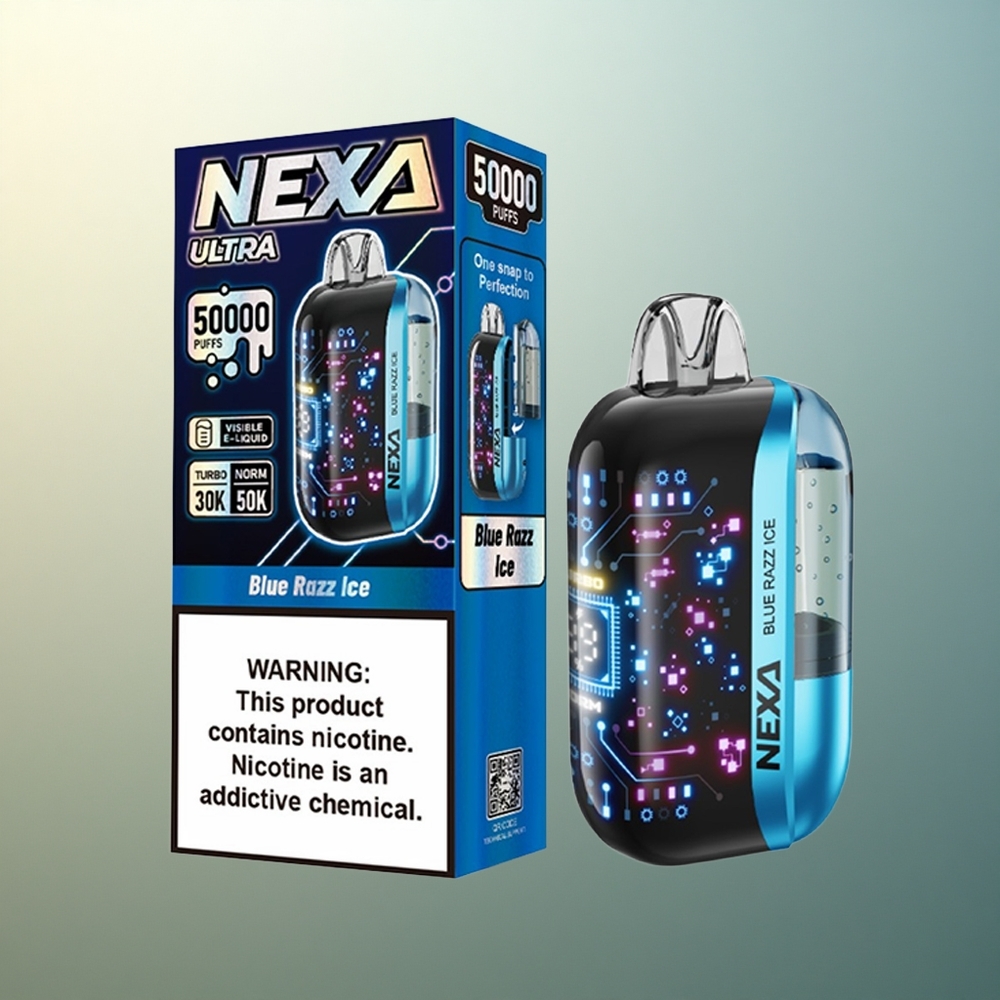 NEXA Ultra 50000 Puffs Blue Razz Ice 20ml 5% Nicotine 800mAh