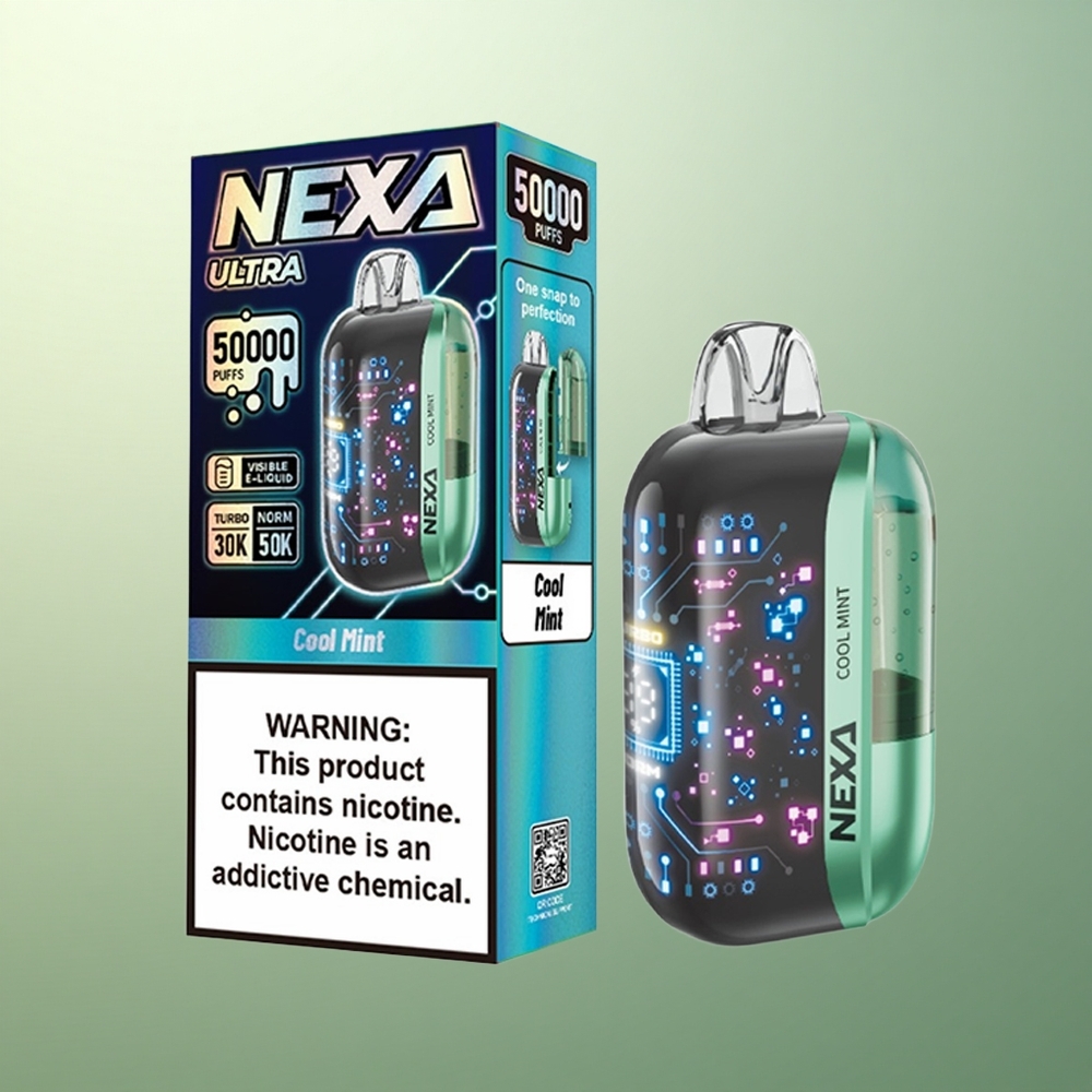 NEXA Ultra 50000 Puffs Cool Mint 20ml 5% Nicotine 800mAh