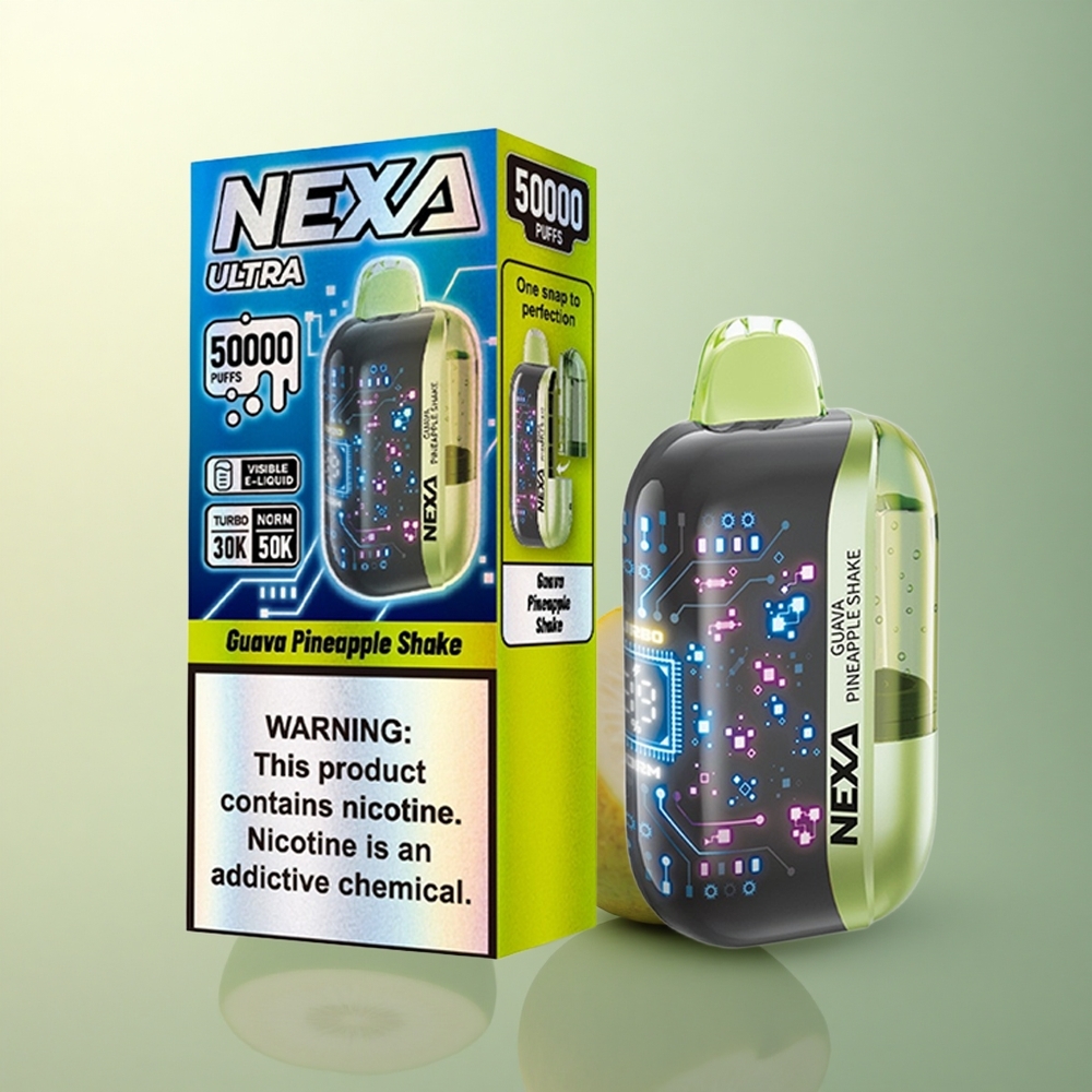 NEXA Ultra 50000 Puffs Guava Pineapple Shake 20ml 5% Nicotine 800mAh