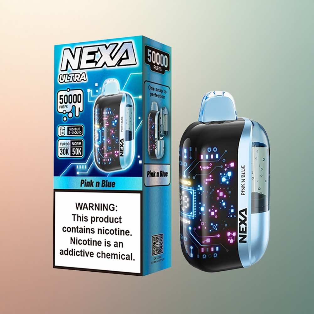 NEXA Ultra 50000 Puffs Pink N Blue 20ml 5% Nicotine 800mAh