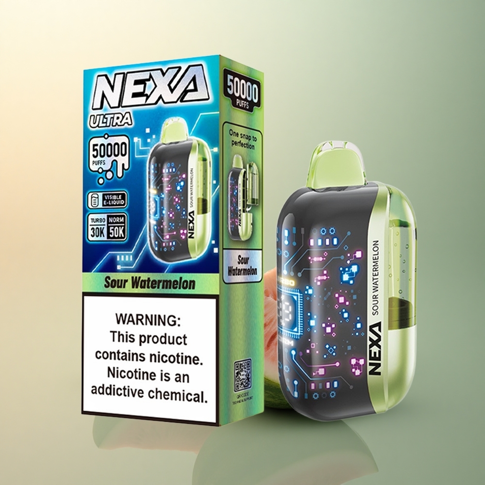 NEXA Ultra 50000 Puffs Sour Watermelon 20ml 5% Nicotine 800mAh