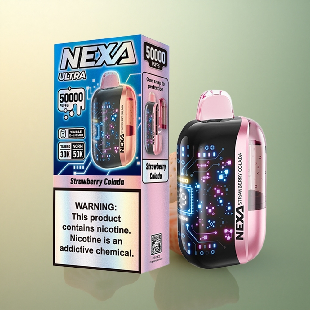 NEXA Ultra 50000 Puffs Strawberry Colada 20ml 5% Nicotine