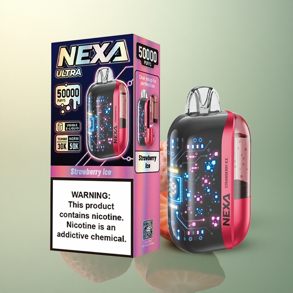 NEXA Ultra 50000 Puffs Strawberry Ice 20ml 5% Nicotine 800mAh