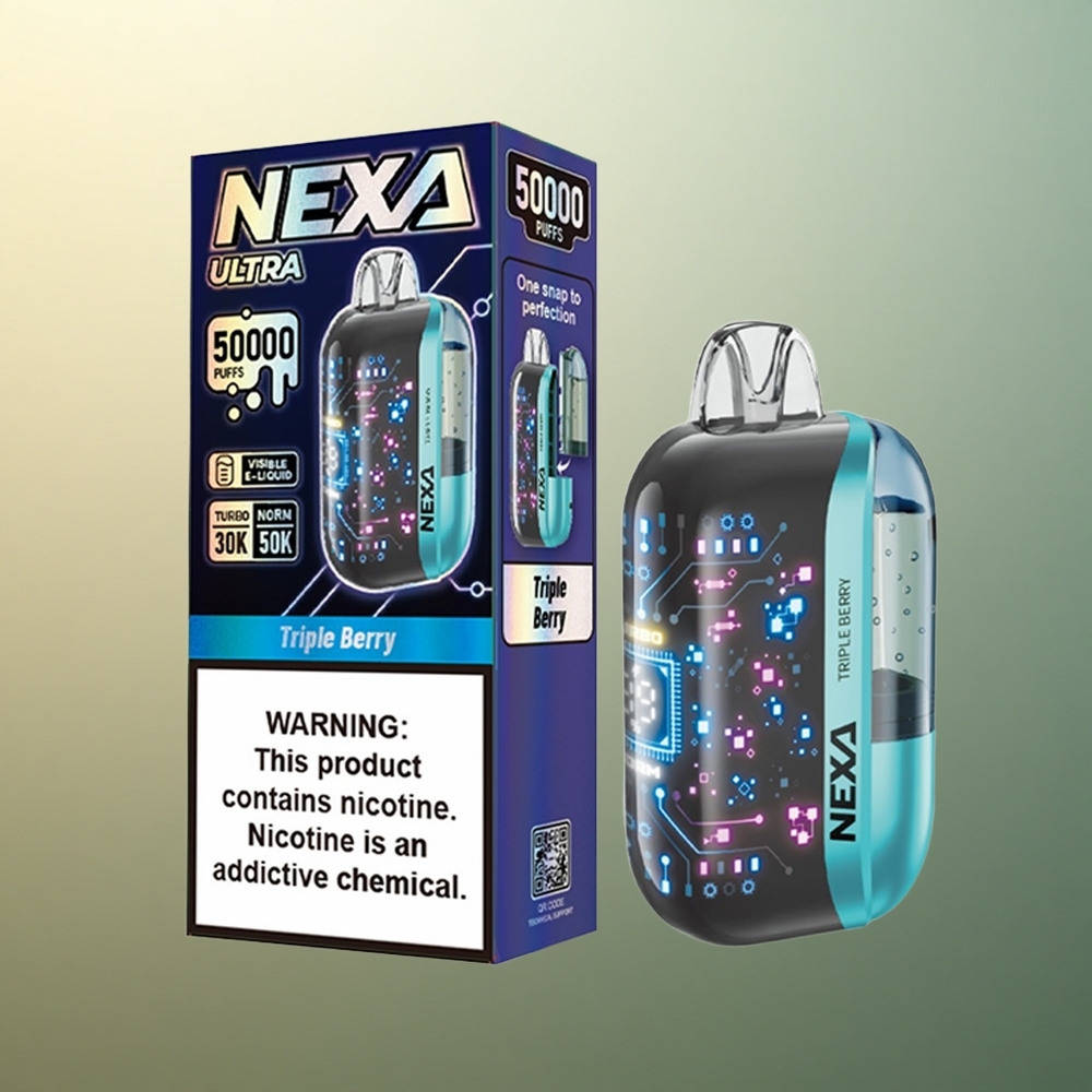 NEXA Ultra 50000 Puffs Triple Berry 20ml 5% Nicotine 800mAh