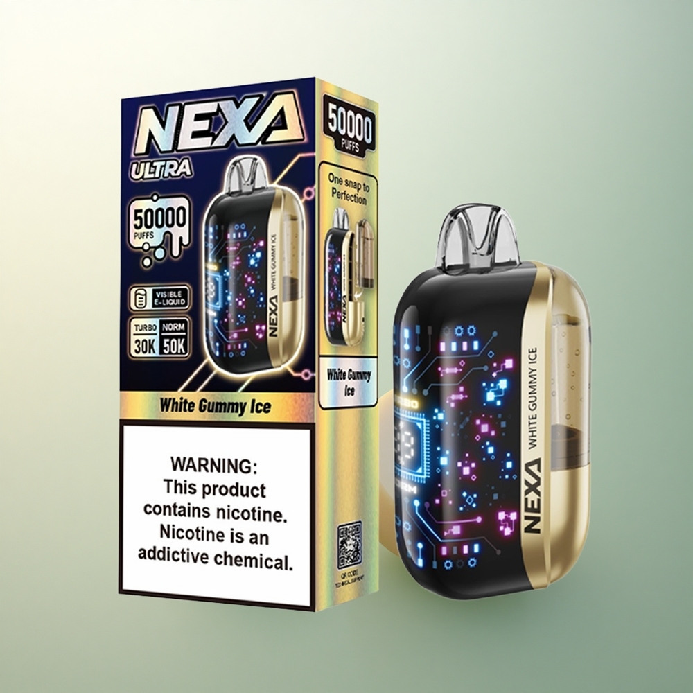 NEXA Ultra 50000 Puffs White Gummy Ice 20ml 5% Nicotine 800mAh