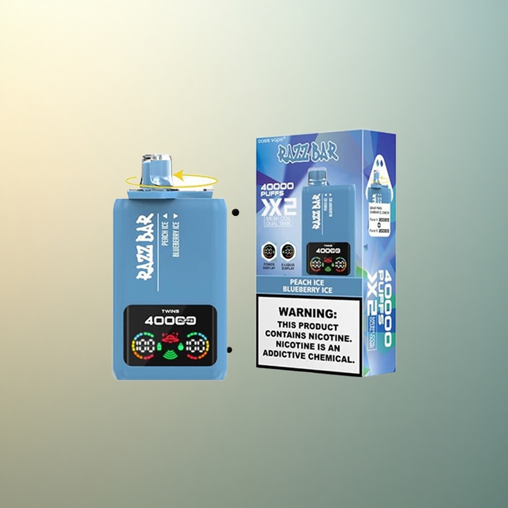 Razz Bar 40000 Puffs Peach Ice - Blueberry Ice 650mAh 2% Nicotine