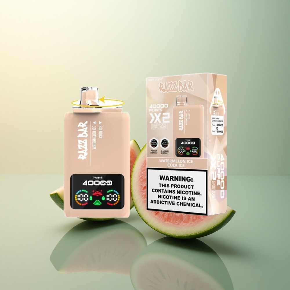 Razz Bar 40000 Puffs Watermelon Ice - Cola Ice with 650mAh Battery and 5% Nicotine