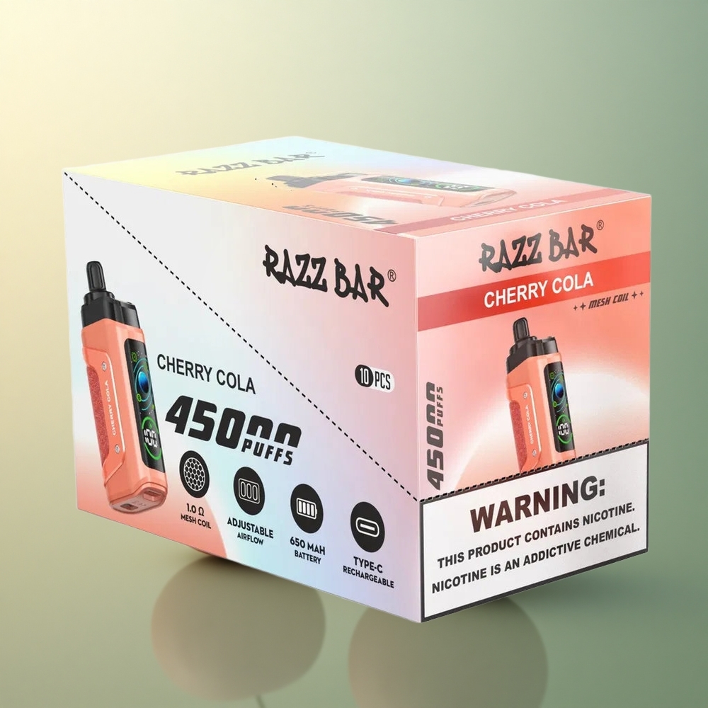 Razz Bar 45000 Puffs Cherry Cola Mesh 650mAh Nicotine 20mg