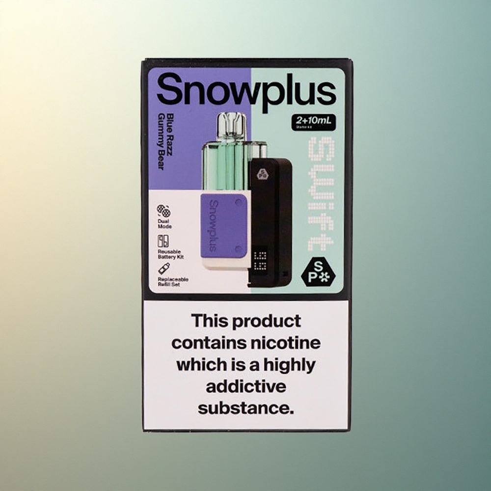 Snowplus Swift 5000 Puffs Blue Razz Gummy Bear Dual Mesh 1000 mAh 2% Nicotine