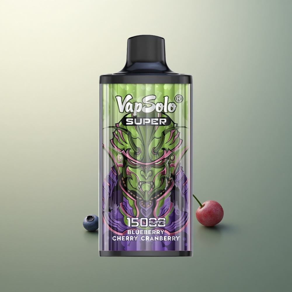 Vapsolo Super 15000 Puffs Blueberry Cherry Cranberry 40ml 850mAh