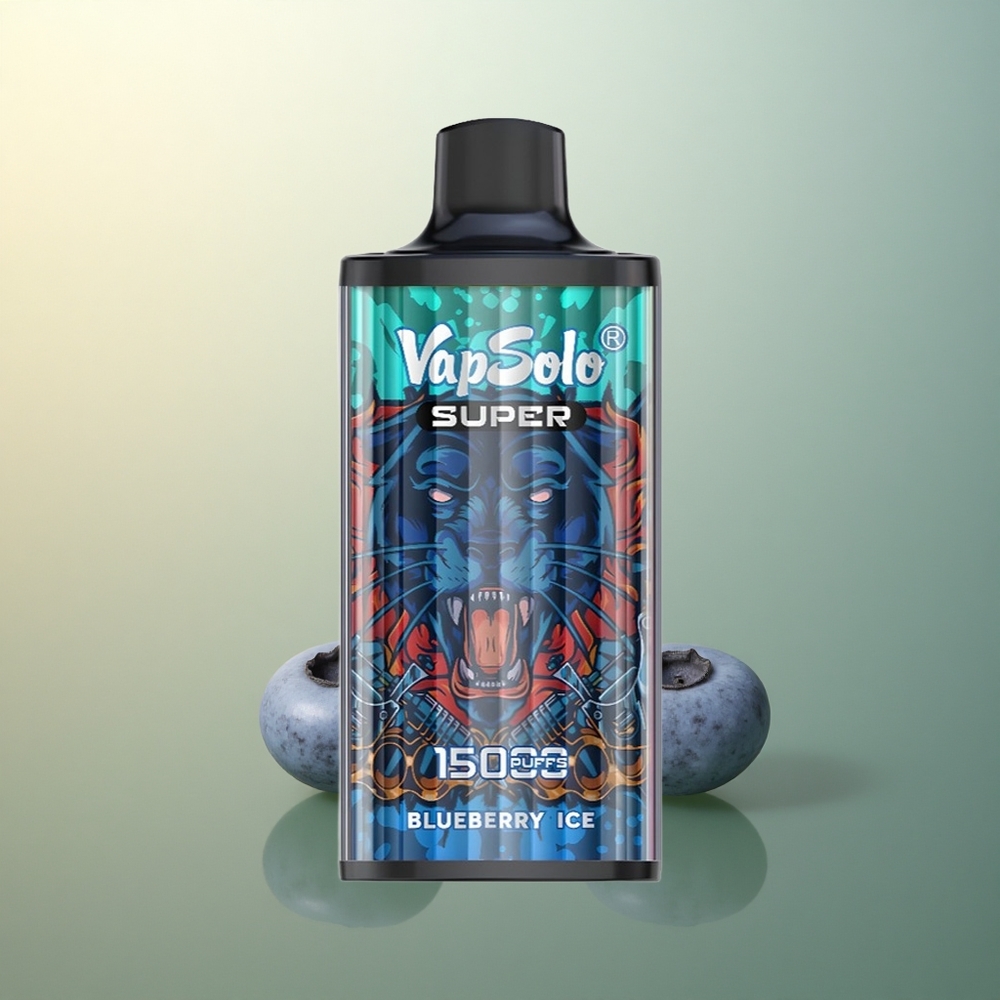 Vapsolo Super 15000 Puffs Blueberry Ice 40ml 850mAh Mesh Coil