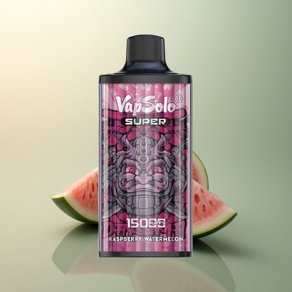 Vapsolo Super 15000 Puffs Raspberry Watermelon 40ml 850mAh Type-C