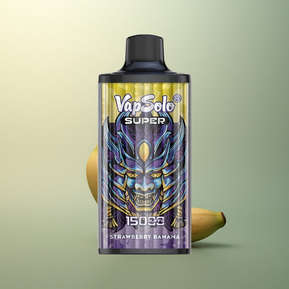 Vapsolo Super 15000 Puffs Strawberry Banana 40ml 850mAh Mesh