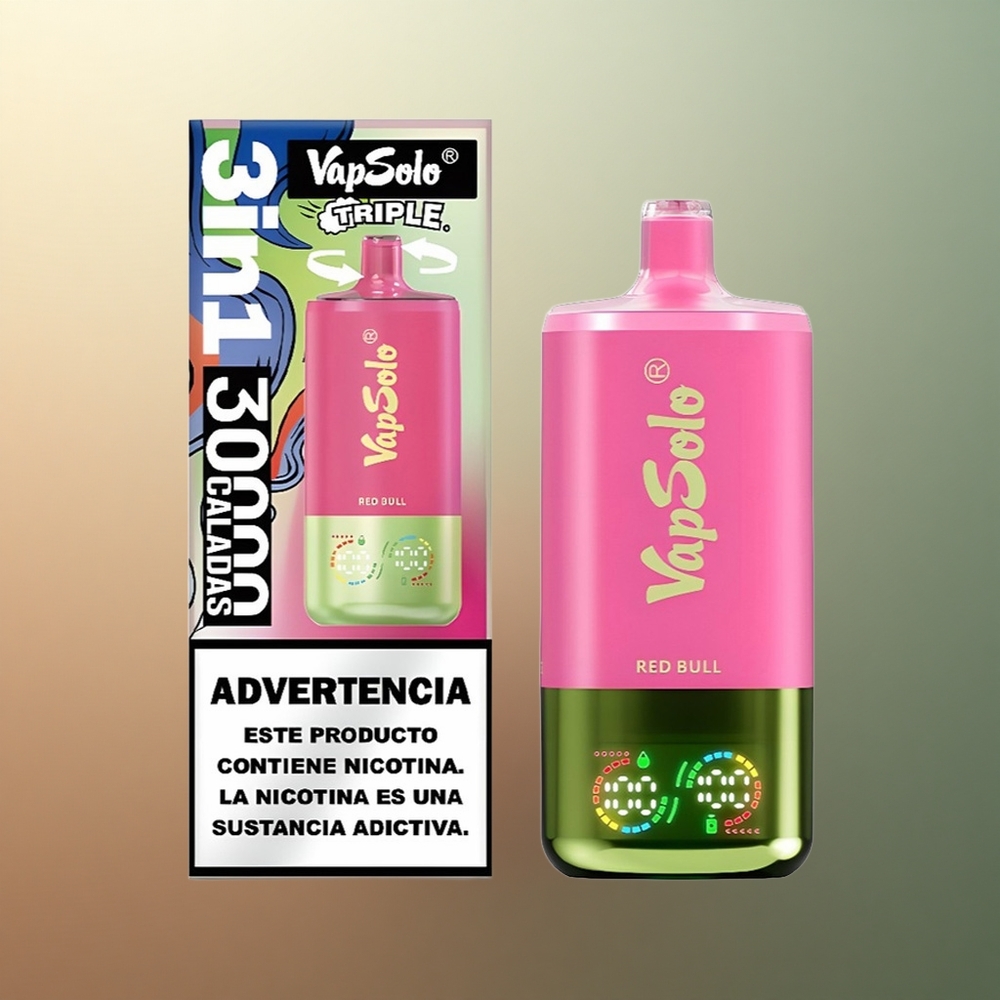Vapsolo Triple 30000 Puffs Red Bull Triple Tank 40ml Nicotine