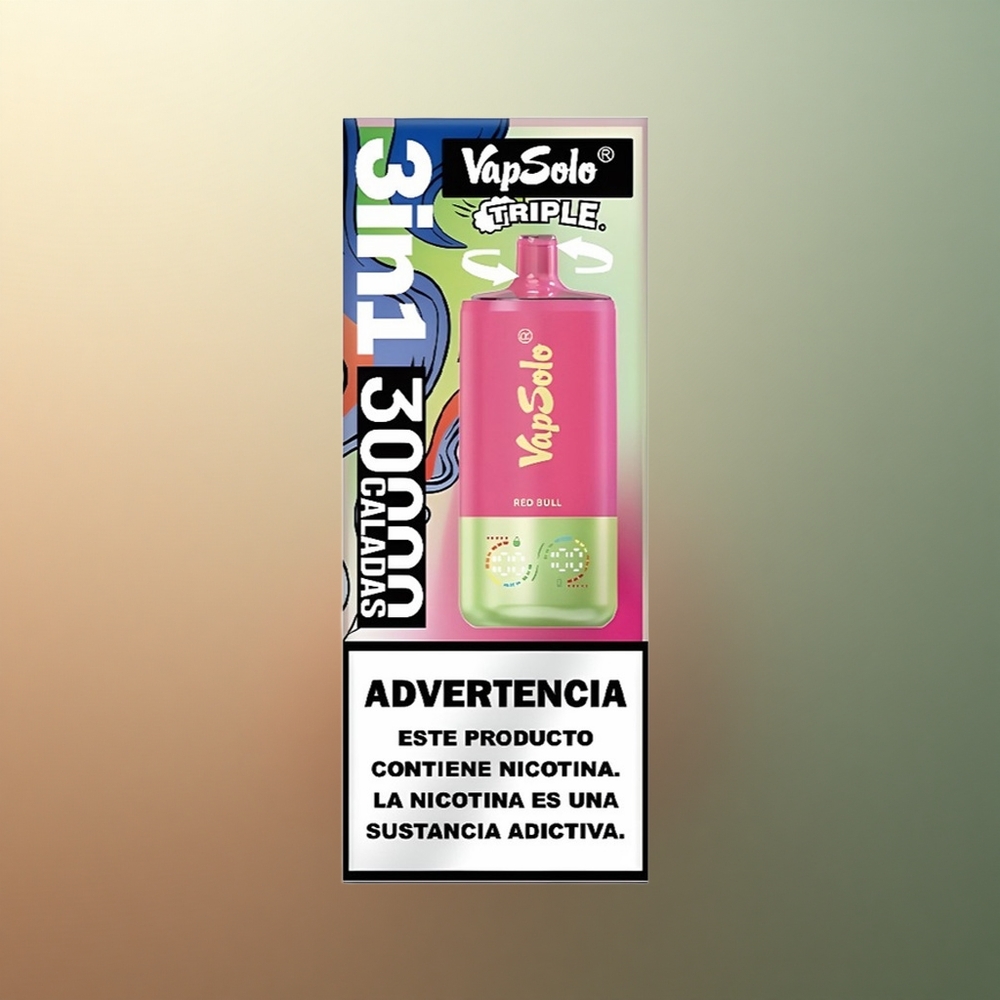 Vapsolo Triple 30000 Puffs Red Bull Triple Tank 40ml Nicotine