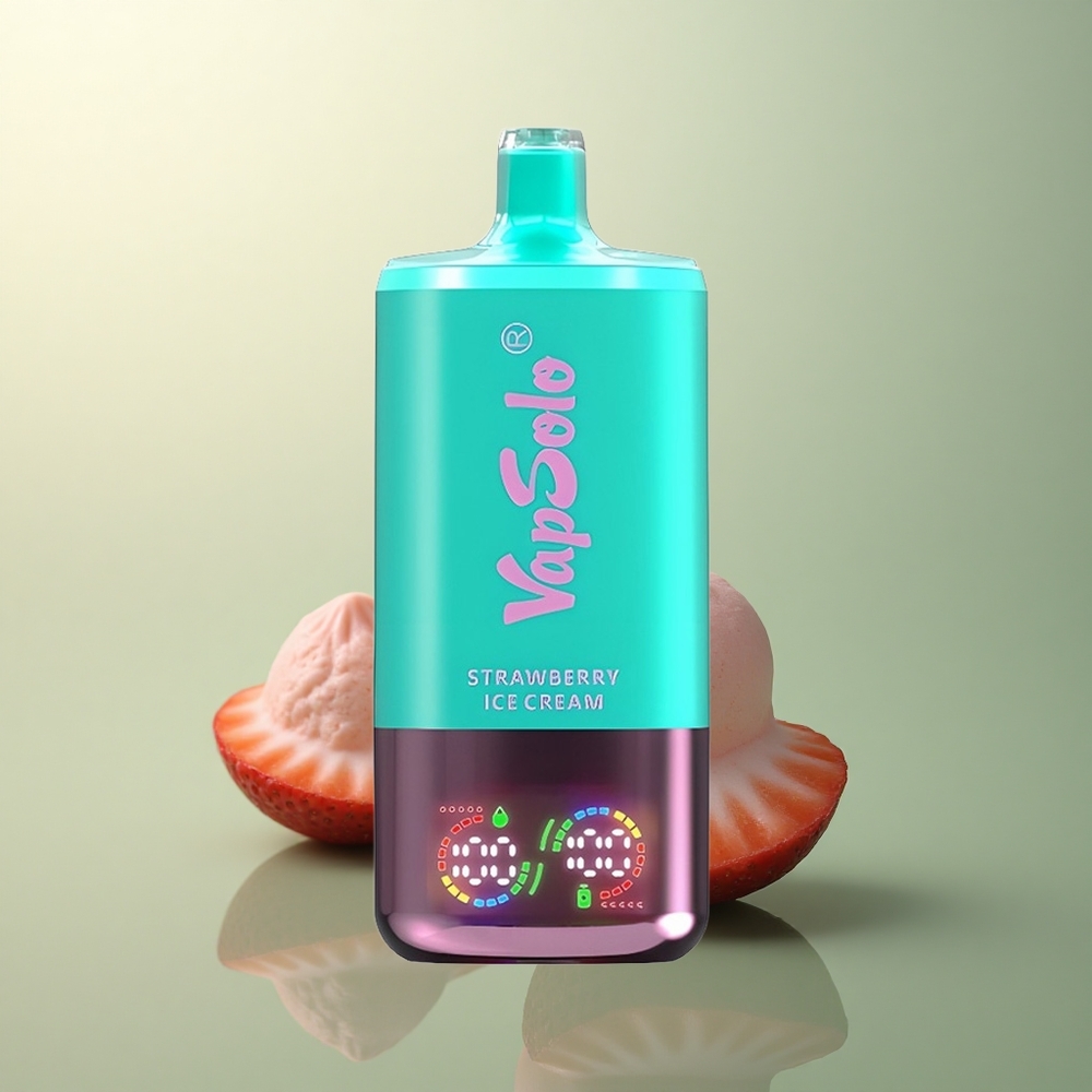 Vapsolo Triple 30000 Puffs Strawberry Ice Cream 40ml Nicotine 20mg/ml Type-C