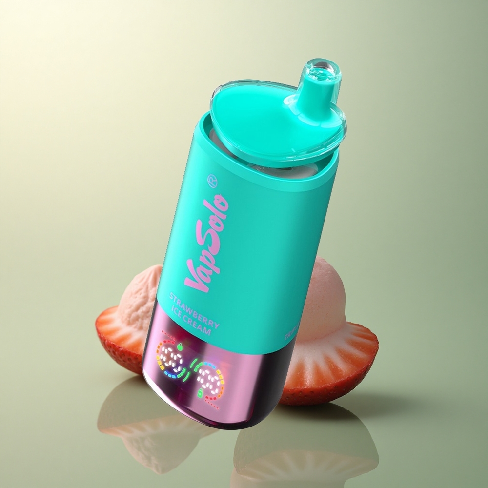 Vapsolo Triple 30000 Puffs Strawberry Ice Cream 40ml Nicotine 20mg/ml Type-C