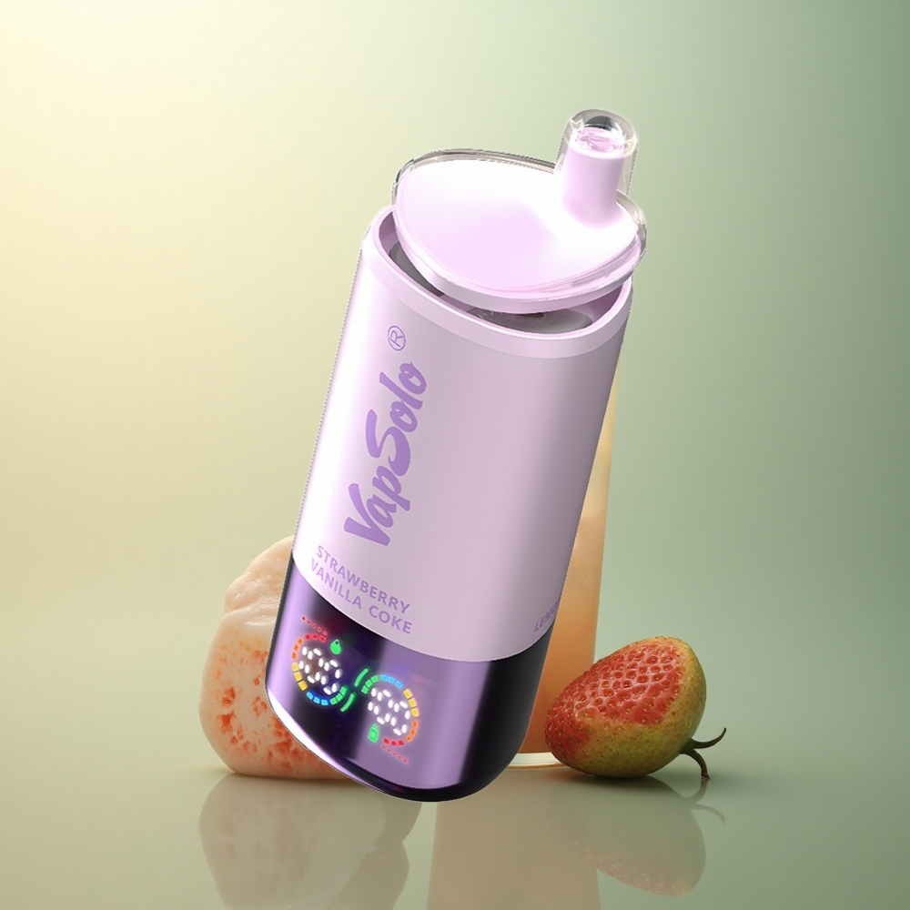 Vapsolo Triple 30000 Puffs Strawberry Vanilla Coke 40ml Triple Tank Nicotine 20mg
