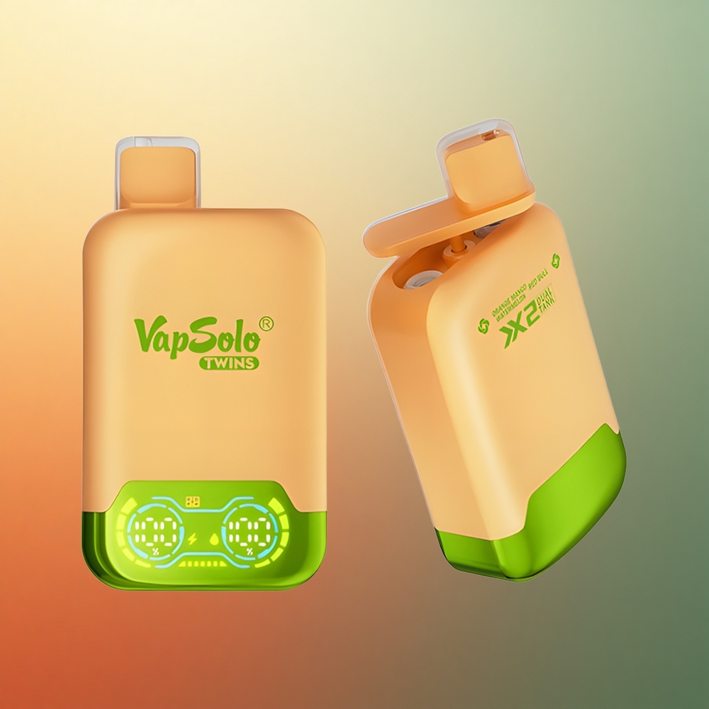 Vapsolo Twins 20000 Puffs Orange Mango Watermelon & Red Bull 40ml Dual Tank Type-C