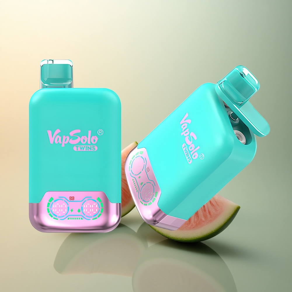 Vapsolo Twins 20000 Puffs Triple Melon & Raspberry Watermelon 40ml Dual Tank Type-C