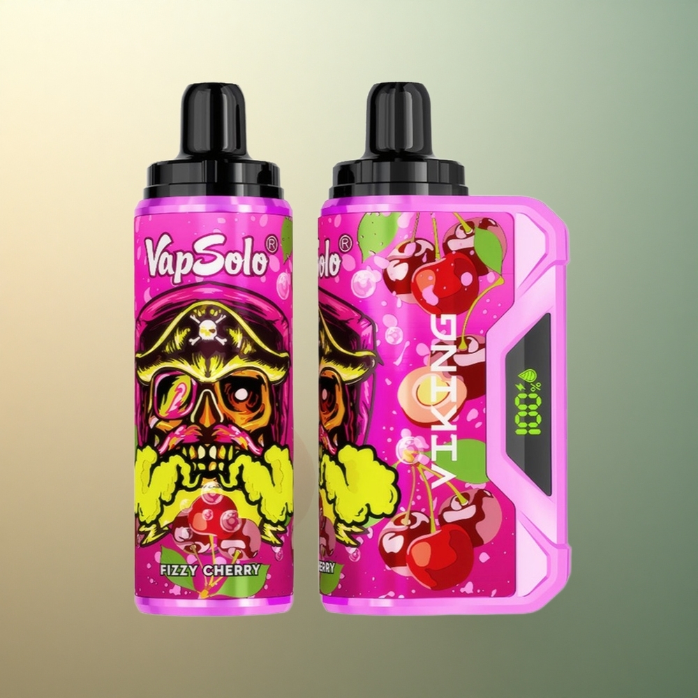VapSolo VIKING 12000 Puffs Fizzy Cherry 22ml Nicotine 20mg