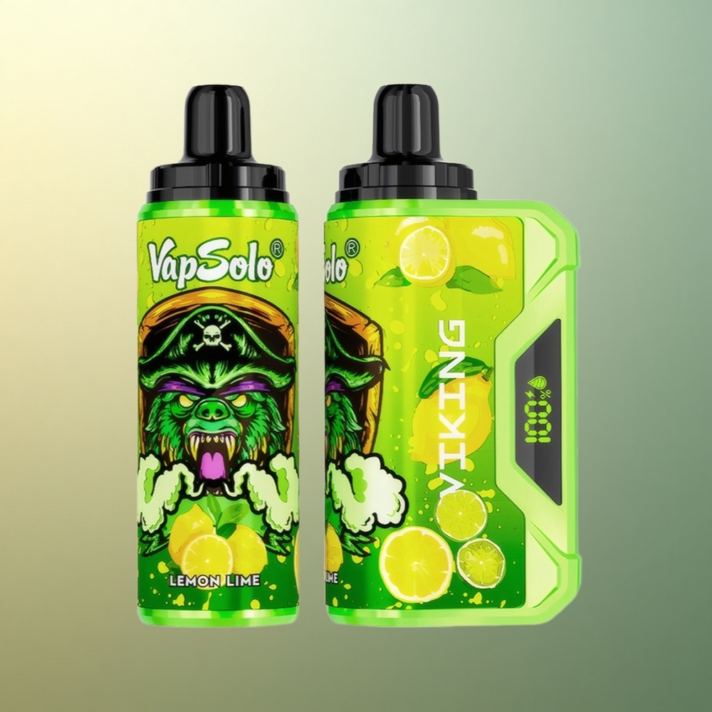 VapSolo VIKING 12000 Puffs Lemon Lime Type-C 22ml Nicotine Vape