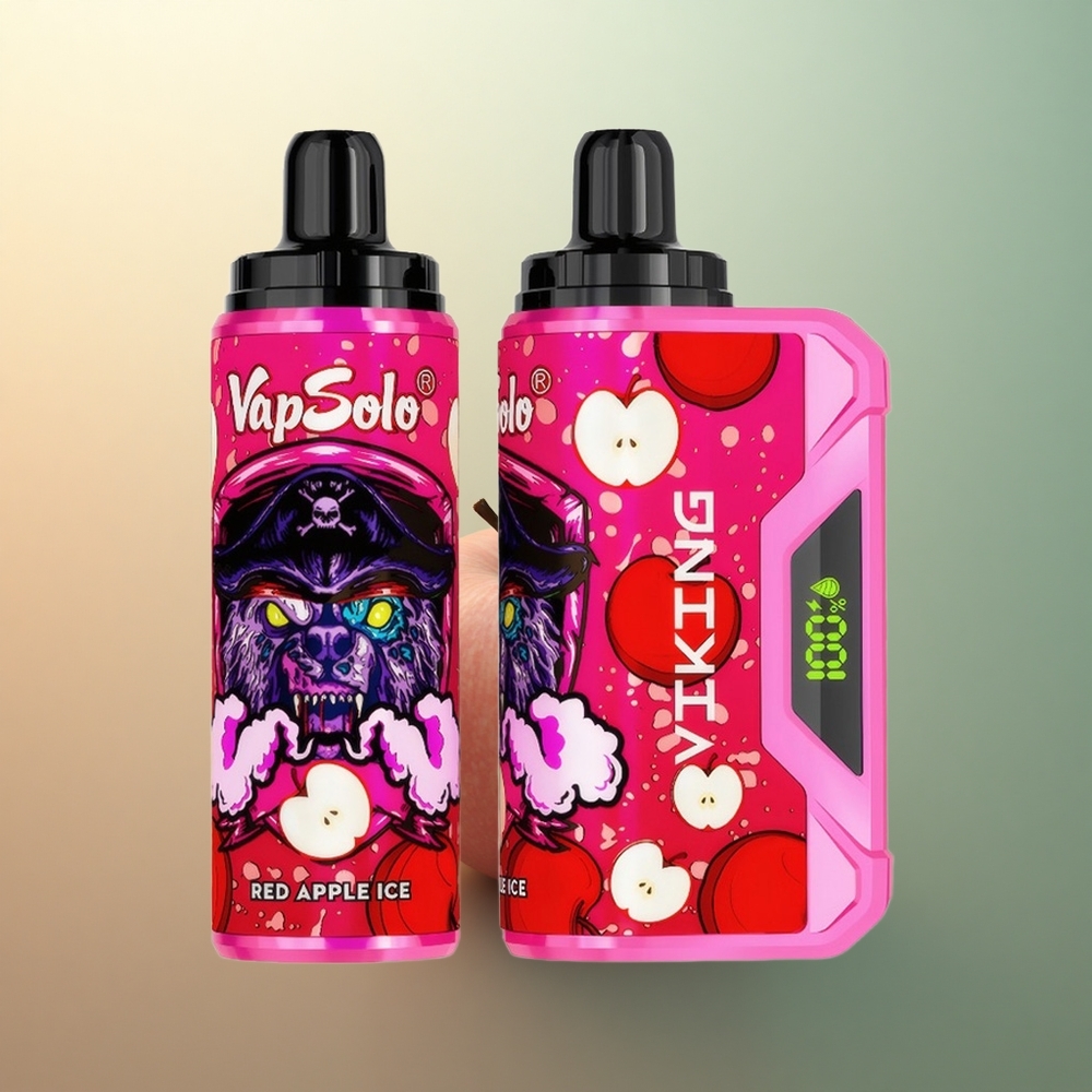 VapSolo VIKING 12000 Puffs Red Apple Ice 22ml Nicotine 20mg/ml
