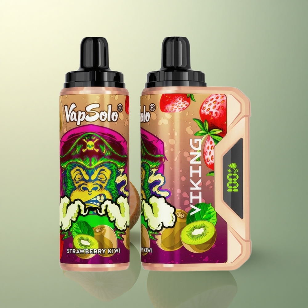 VapSolo VIKING 12000 Puffs Strawberry Kiwi Type-C 22ml Nicotine 20mg/ml