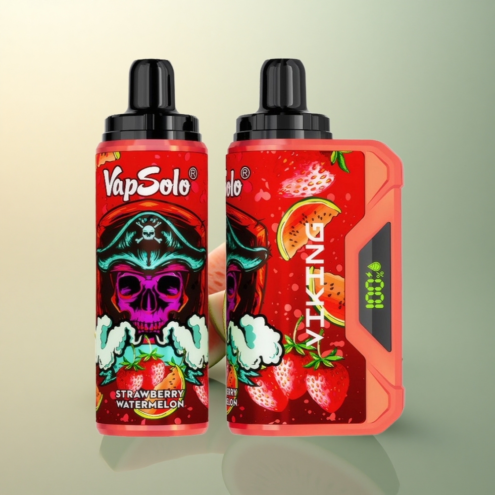 VapSolo VIKING 12000 Puffs Strawberry Watermelon Type-C 22ml Nicotine 20mg/ml